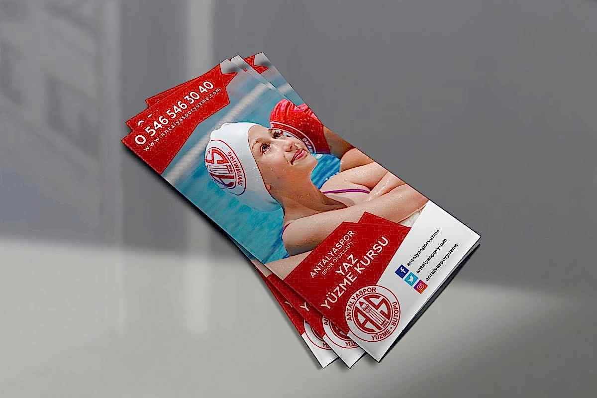 Antalyaspor Spor Okulları İki Kıvrım Broşür Tasarımı 242