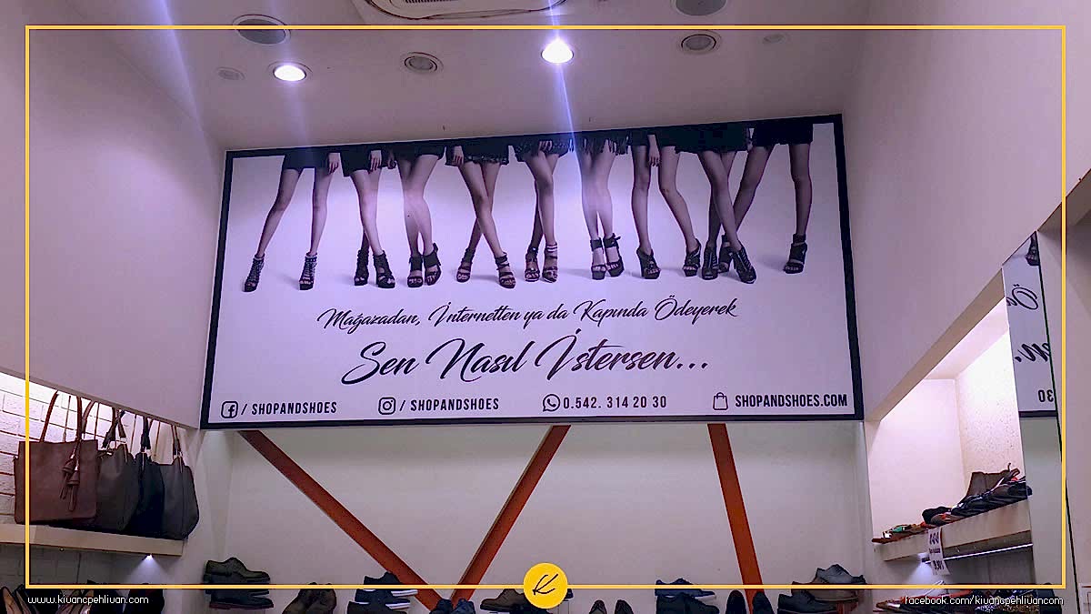 Shop & Shoes Mağaza Üst Duvar Kaplama Tasarımı 248