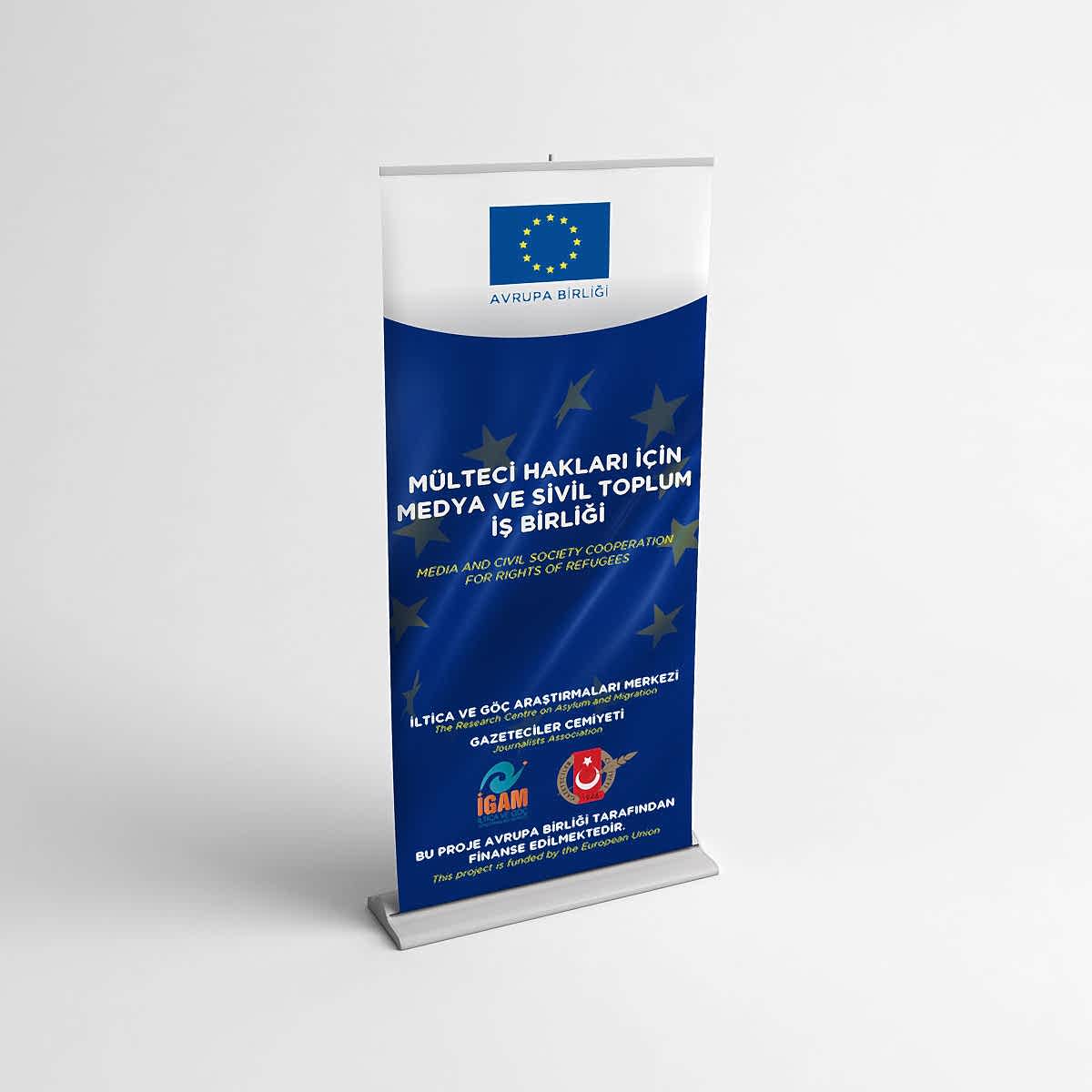 Mülteci Hakları için Medya ve Sivil Toplum İşbirliği Projesİ Roll-Up 251